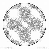 Wonderweirded Sunflowers sketch template