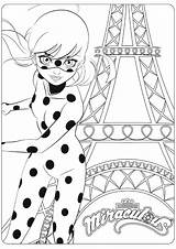 Miraculous Coloring Kids Lady Bug Pages Color Ladybug Children Simple sketch template