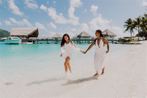 Beach Honeymoon Photos In Bora Bora