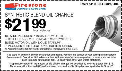 firestone coupons  oil change join  facebook firestone oil change coupons