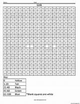 Multiplication Worksheet Hagrid Numbers Squared sketch template