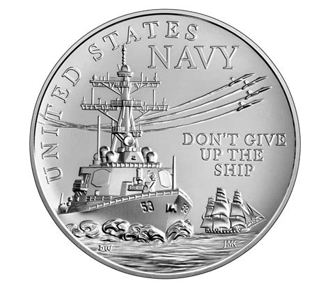navy  ounce silver medal  mint