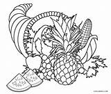 Frutas Colorear Dibujos Cornucopia Coloring Obst Cool2bkids Malvorlagen Canasta Füllhorn Manzanas Ausdrucken sketch template