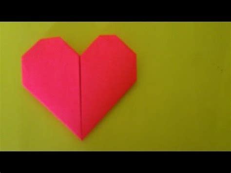 membuat origami hati sederhana origami hati youtube origami