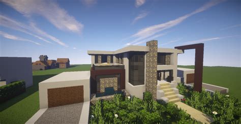 Modern Big Mansion Minecraft Map
