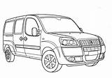 Fiat Coloring Doblo Pages Cars Main Supercoloring Drawing Transportation Printable sketch template