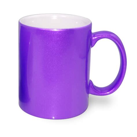 mug metalic  ml purple sublimation thermal transfer purple mugs