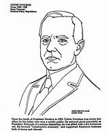 Coolidge Calvin Coloring Printables Presidents Usa President Go 30th Pages Print Next Back sketch template