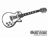 Guitar Coloring Pages Electric Rock Kids Guitars Yescoloring Roll Instruments Sheet Printable Music Print Colouring Star Guitarra Musical Cool Instrument sketch template