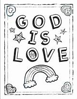 Coloring God Pages Printable Sheet Sheets Valentine Jesus Loves Colouring Kids Choose Board Printables Gods sketch template