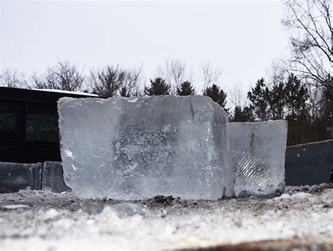 ice harvesters    century tradition alive  block   time wisconsin life