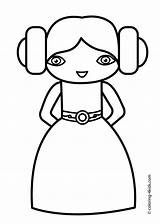 Leia Coloring Pages Princess Wars Star Clipart Printable Kiss Hershey Princesse Leah Kids Drawing Girls Clip Print Shopping Anime Bag sketch template
