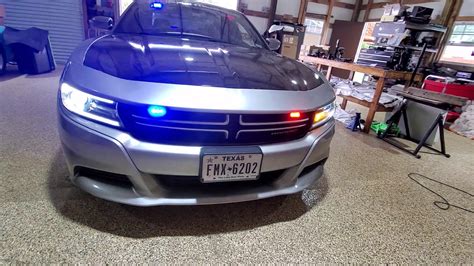 ilmods  dodge charger  emergency redblue lights install youtube