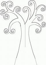 Tree Template Printable Trunk Kandinsky Coloring Outline Leafless Circle Templates Clipart Clip Bare Pages Kids Leaves Print Trees Drawing Cliparts sketch template