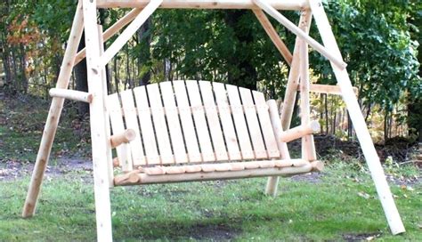20 best ideas 2 person natural cedar wood outdoor swings