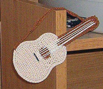 guitar crochet thread patterns crochet  crochet bookmarks