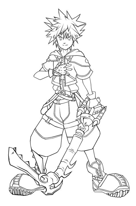 printable kingdom hearts coloring pages  kids