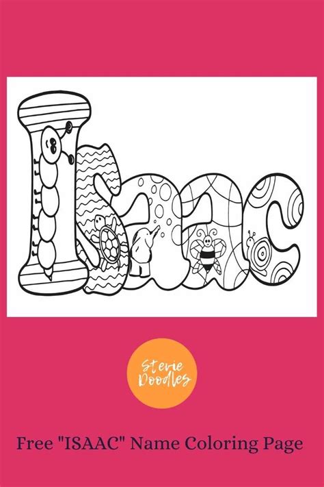 isaac  animal style printable  coloring page stevie doodles