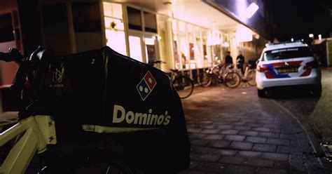 overval bij dominos pizza  helmond verdachten gevlucht