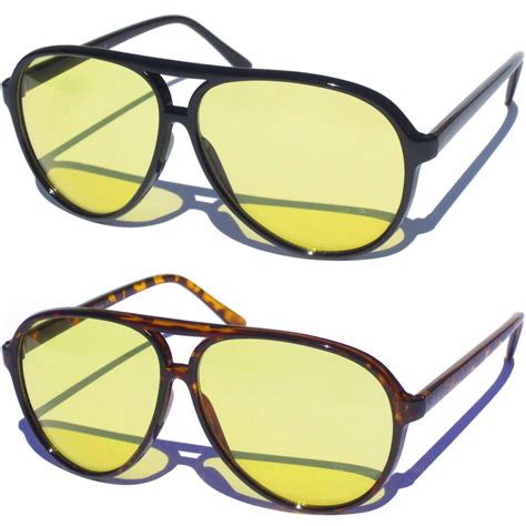hd high definition yellow lens night vision driving shooting sunglasses