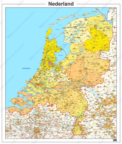 digitale provinciekaart nederland  kaarten en atlassennl
