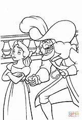 Hook Coloring Pages Captain Dangerous Pan Peter Wendy Disney Color Clipart sketch template