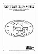Coloring 49ers Pages Nfl Logos Football San Francisco Teams Cool American Logo Team National Printable Clubs Print Sheets Jerry Rice sketch template