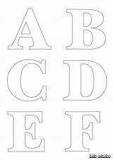 Molde Mayusculas Alfabeto Grandes Vazado Visitar Educação sketch template