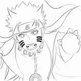 Naruto Line Mode Kyuubi Uzumaki Coloring Pages Rasengan Minato Deviantart Drawings Sketch Template sketch template