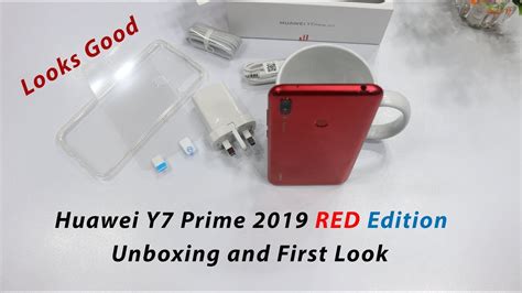 Huawei Y7 Prime 2019 Coral Red Color Unboxing Looks Good