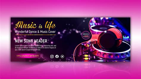 dance    facebook cover design template graphicsfamily