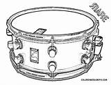 Snare Percussion Drum sketch template