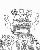 Fnaf Coloring Pages Freddy Characters Nightmare Nights Five Foxy Springtrap Drawing Colouring Drawings Print Fazbear Color Naf Colour Printable Freddys sketch template