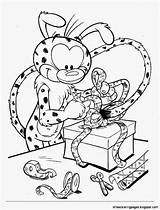 Marsupilami Pages Coloring Colouring sketch template