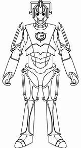 Cyberman Cybermen Thedoctorwhosite sketch template