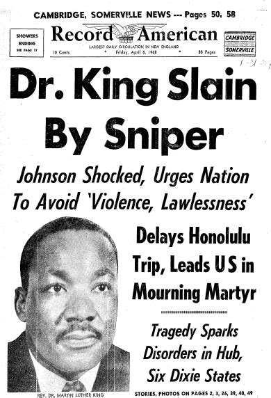 46th anniversary of dr martin luther king jr s assassination
