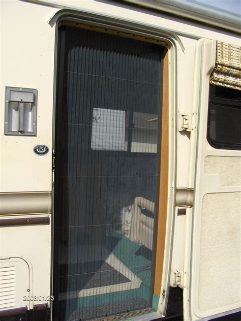 motorhome doors combination cam lock installed  rv storage door