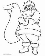 Coloring Christmas Santa Printable Sheets Pages Holiday List Kids Print sketch template