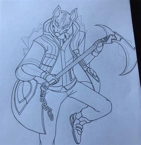 fortnite drift skin drawing fortnite battle royale