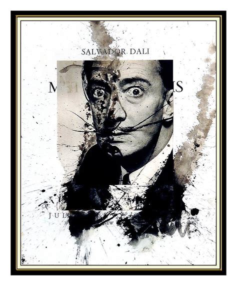 Salvador Dalí­ Salvador Dali Original Gouache Painting Signed Self
