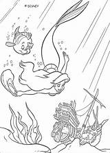 Coloring Pages Print Mermaid Little Wreck Color Disney Ariel Para Hellokids Book sketch template