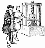 Printing Press Clipart Reformation Renaissance Old Etc Occupations History 1476 Gif Timetoast English Screw Usf Edu Presses Small Medium sketch template