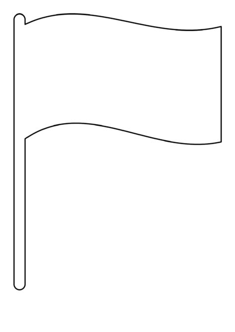 blank flag template printable