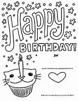 Birthday Coloring Happy Printable Pages Cards Card Color Print Kids Greeting Cat Procoloring Party Pdf Grandpa Online Getcolorings Rocks Elmo sketch template
