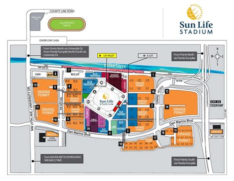 speedy sun life stadium parking stadium parking guides