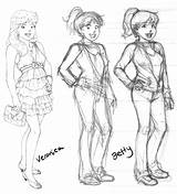 Pose Betty Archie Finding Character Right Cibos Lindsay Designs Rough Veronica Pencils Comparison Finished Next sketch template