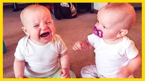funny babies  siblings trouble makers justsmile   funny babies twin baby girls