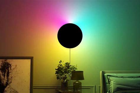 color changing wall light adds style   room  outlasts