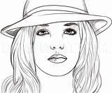 Spears Britney Dragoart sketch template