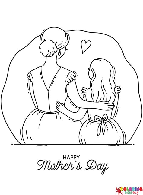 love mom  color coloring page  printable coloring pages